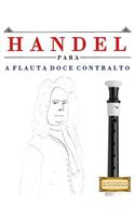 Handel Para a Flauta Doce Contralto