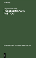 Hölderlin’s “Ars poetica”: A part-rigorous analysis of information structure in the late hymns(32 De Proprietatibus Litterarum. Series Practica)