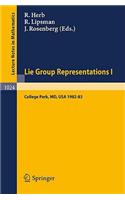 Lie Group Representations I