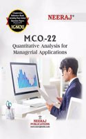NEERAJ IGNOU M COM 2st SEMISTER Quantitative Analysis for Managerial Applications (MCO 22 )in ENGLISH Medium [Flexi bound]