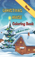 New Christmas House Coloring Book