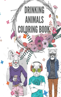 Drinking Animals Coloring Book