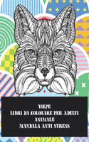 Libri da colorare per adulti - Mandala Anti stress - Animale - Volpe