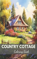 Country Cottage Coloring Book For Adults