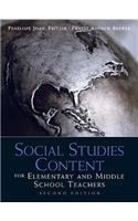 Social Studies Content for Elementary and Middle School Teachers