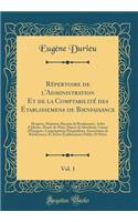 Rï¿½pertoire de l'Administration Et de la Comptabilitï¿½ Des ï¿½tablissemens de Bienfaisance, Vol. 1: Hospices, Hopitaux, Bureaux de Bienfaisance, Asiles d'Aliï¿½nï¿½s, Monts-De-Piï¿½tï¿½, Dï¿½pots de Mendicitï¿½, Caisses d'ï¿½pargnes, Congrï¿½gati