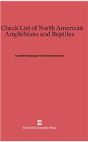 Check List of North American Amphibians and Reptiles