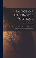 La notion d'économie politique