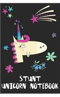 Stunt Performer Unicorn Notebook