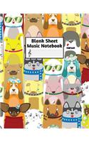 Blank Sheet Music Notebook