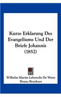 Kurze Erklarung Des Evangeliums Und Der Briefe Johannis (1852)