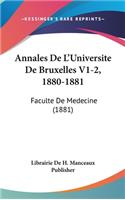 Annales de l'Universite de Bruxelles V1-2, 1880-1881