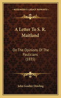 Letter To S. R. Maitland