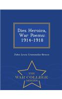 Dies Heroica, War Poems