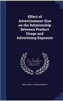 Effect of Advertisement Size on the Relationship Between Product Usage and Advertising Exposure