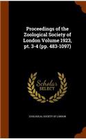 Proceedings of the Zoological Society of London Volume 1923, pt. 3-4 (pp. 483-1097): (English)