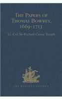 Papers of Thomas Bowrey, 1669-1713