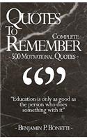 Quotes To Remember - Complete