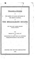 Translations of the Names of Places Contained in the Deeds of Entail of the Breadalbane Estates