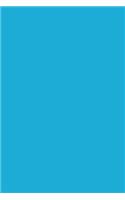 Journal Bright Cerulean Blue Color Simple Plain Blue