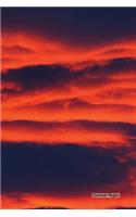 Journal Pages - Red Clouds Sky