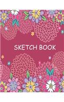 sketch book for beginners Notebook for Drawing, Writing, Painting, Sketching or Doodling 8.5*11