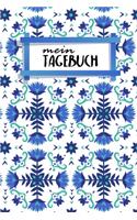 Tagebuch: Notizbuch - Blanko Kariert -120 Seiten - A5 - Notebook - Diary - Schreib dir alles von der Seele - Motiv: Nordische Blumen