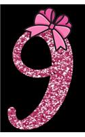 9: 9th Birthday Memory Book For Girls, 9 Year Old Bday Gift, Draw and Write Journal, Keepsake Notebook For Nine Year Old Kids