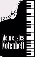 Mein erstes Notenheft: Noten-Heft DIN-A5 mit 100 Seiten leerer Notenzeilen zum Notieren von Melodien und Noten für Komponistinnen, Komponisten, Musikstudentinnen und Musik