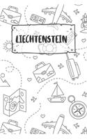 Liechtenstein: Liniertes Reisetagebuch Notizbuch oder Reise Notizheft liniert - Reisen Journal für Männer und Frauen mit Linien