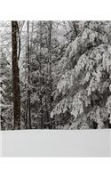 Beautiful Winter Season School Composition Book 130 Pages