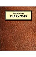 Large Print Diary 2019: Super Clear Type, Week to a Page