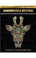 Malbücher für Erwachsene Drucksachen (Geheimnisvolle Wildtiere)