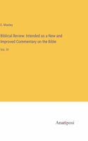 Biblical Review: Intended as a New and Improved Commentary on the Bible: Vol. IV