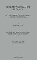 Die Konstitutionen Friedrichs II. Fur Das Konigreich Sizilien