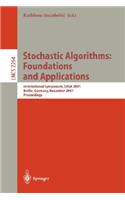 Stochastic Algorithms: Foundations and Applications: International Symposium, Saga 2001 Berlin, Germany, December 13-14, 2001 Proceedings