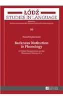 Backness Distinction in Phonology