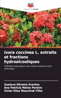Ixora coccinea L. extraits et fractions hydroalcooliques