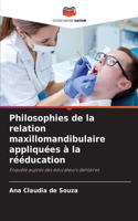Philosophies de la relation maxillomandibulaire appliquées à la rééducation