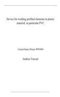 Device for welding profiled elements in plastic material, in particular PVC