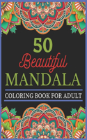 50 Beautiful Mandala Coloring Book For Adult