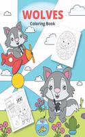 Wolves Coloring Book