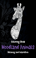 Woodland Animals - Coloring Book - Relaxing and Inspiration