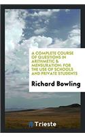 A COMPLETE COURSE OF QUESTIONS IN ARITHM