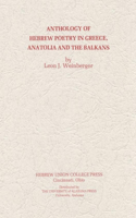 Anthology of Hebrew Poetry in Greece, Anatolia and the Balkans