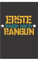 Erste Reise nach Rangun: 6x9 Punkteraster Notizbuch perfektes Geschenk für den Trip nach Rangun (Myanmar) für jeden Reisenden