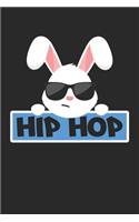 Funny Easter Hip Hop Easter Bunny With Sunglasses - Easter Journal - Easter Notebook - Easter Diary