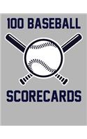 100 Baseball Scorecards: 100 Scorecards For Baseball and Softball