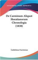 de Carminum Aliquot Horatianorum Chronologia (1838)