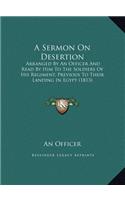 A Sermon On Desertion